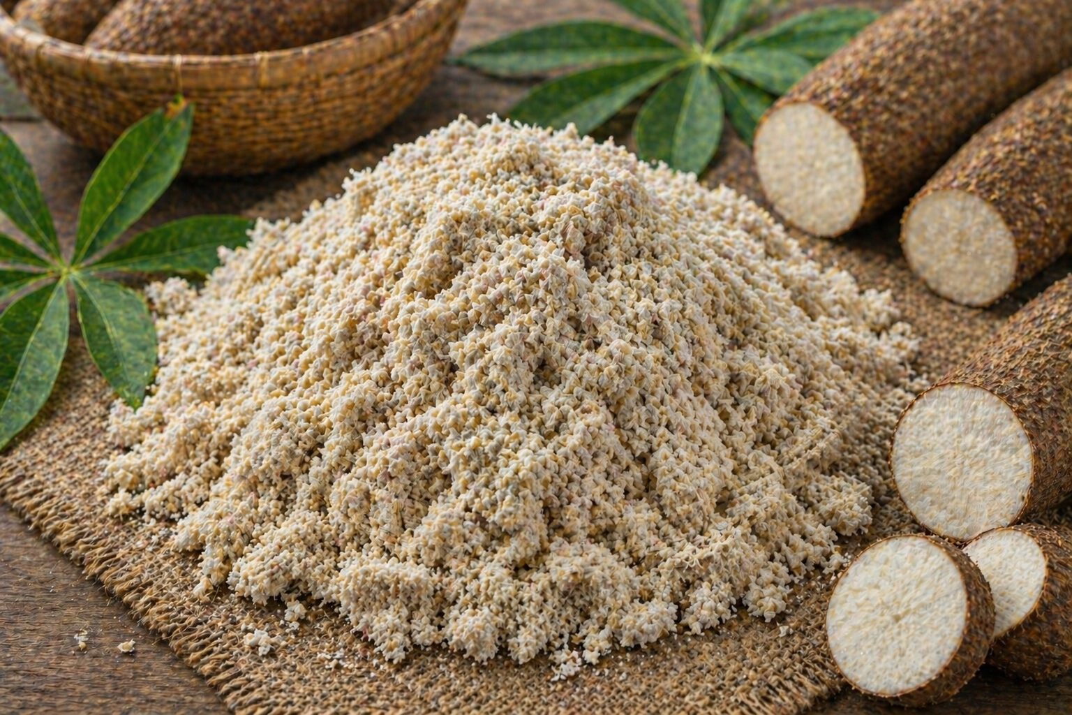 Cassava Pulp — fibrous by-product for animal feed and biogas